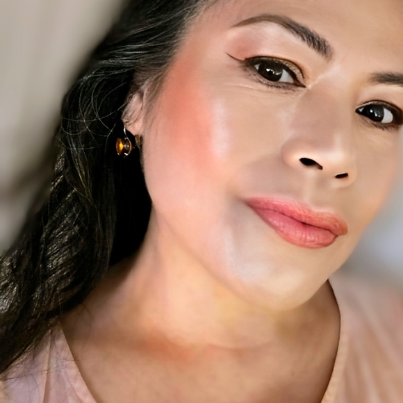 11.30 Total Carats Brown Smoky Quartz In Drop 18k Classic Gold Plated Earrings - Picture 7 of 7